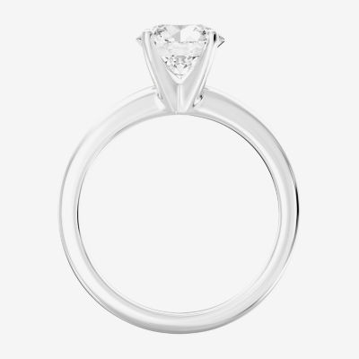 Deluxe Collection (H-I / I2) Womens 1 1/2 CT. T.W. Natural White Diamond 14K Gold Round Solitaire Engagement Ring