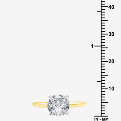 Classic Collection Womens CT. T.W. Natural White Diamond 14K Gold Round Solitaire Engagement Ring