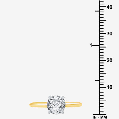 Classic Collection Womens 1 1/4 CT. T.W. Natural White Diamond 14K Gold Round Solitaire Engagement Ring