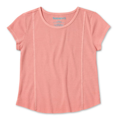 Thereabouts Little & Big Girls Round Neck Short Sleeve T-Shirt