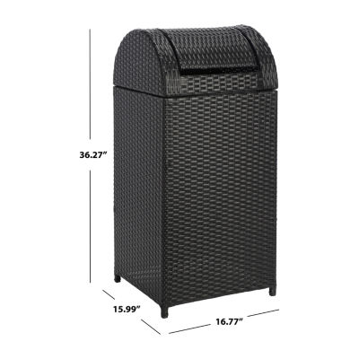 Wicker Patio Trash Cans