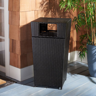 Wicker Patio Trash Cans