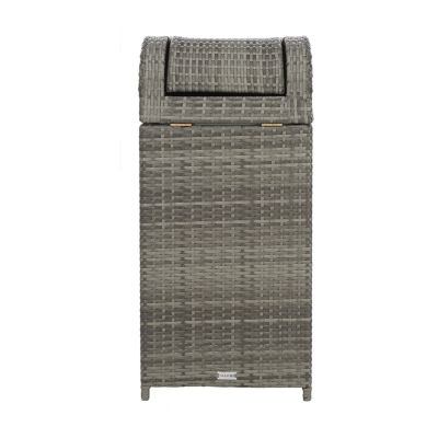 Wicker Patio Trash Cans