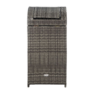 Wicker Patio Trash Cans