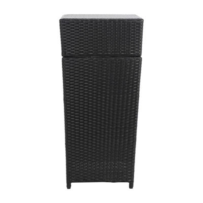 Wicker Patio Trash Cans