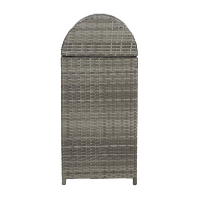 Wicker Patio Trash Cans