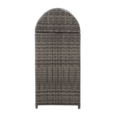 Wicker Patio Trash Cans