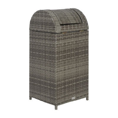 Wicker Patio Trash Cans