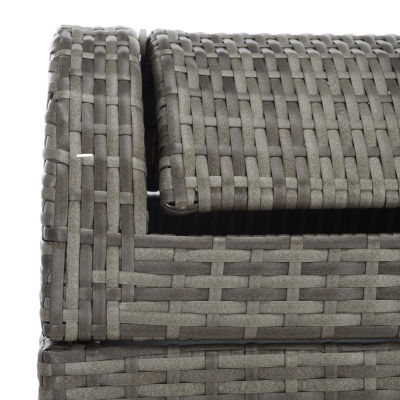 Wicker Patio Trash Cans