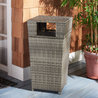 Patio Wicker Trash Cans