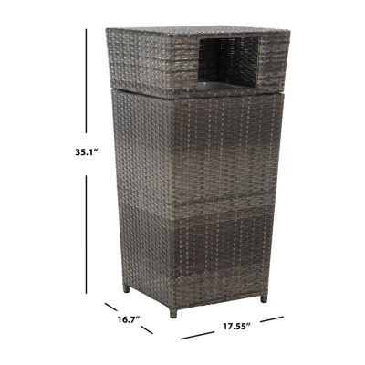 Patio Wicker Trash Cans