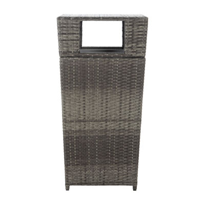 Patio Wicker Trash Cans