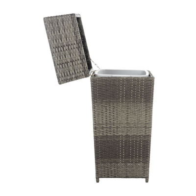 Patio Wicker Trash Cans