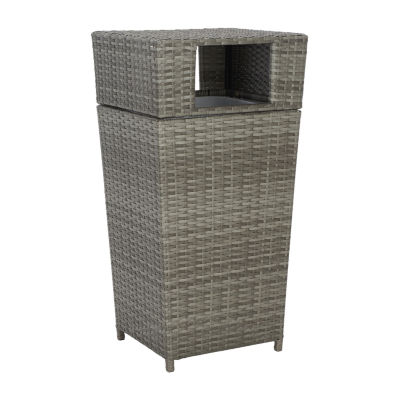 Patio Wicker Trash Cans