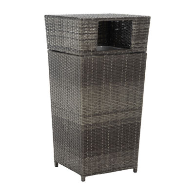 Patio Wicker Trash Cans
