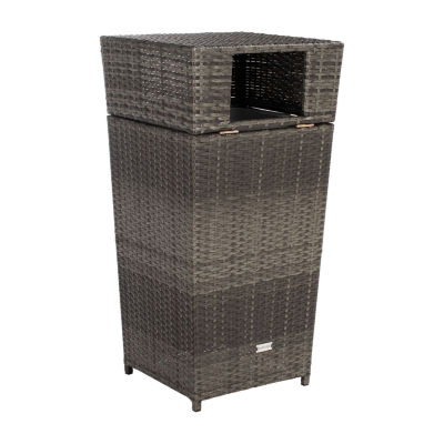 Patio Wicker Trash Cans