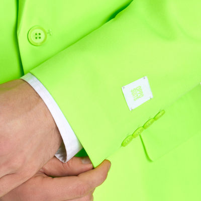 Opposuits Mens Neon Lucky Lime Suit Set