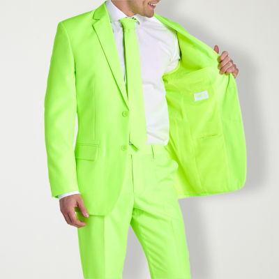 Neon Green Tuxedo Jacket Opposuits Mens Neon Lucky Lime Suit Set