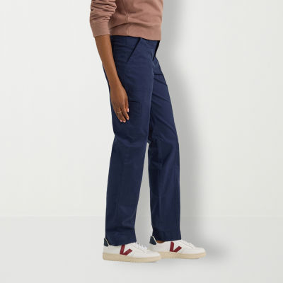 Lee Ultra Lux Womens Stretch Fabric Straight Mid Rise Cargo Pant