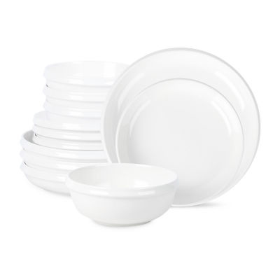 Stone + Lain Verso 12-pc. Porcelain Dinnerware Set