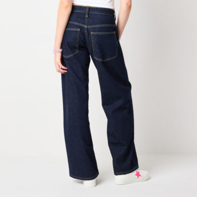 Arizona Womens Juniors Low Rise Baggy Fit Jean