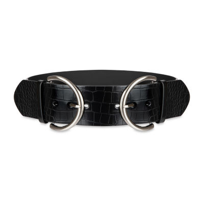 JS Jessica Simpson 2.5" Double Bucke Womens Belt