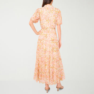 Sam And Jess Womens Petite Short Sleeve Maxi Dress