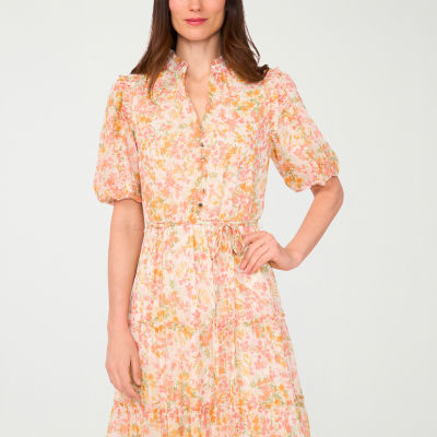 Sam And Jess Womens Petite Short Sleeve Maxi Dress