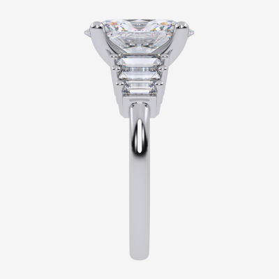 Signature By Modern Bride (G-H, Vs2-Si1) Womens 3 5/8 Ct. T.W. Lab Grown White Diamond 14K White Gold Oval Side Stone Engagement Ring