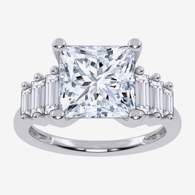 Signature By Modern Bride (G-H, Vs2-Si1) Womens 3 5/8 Ct. T.W. Lab Grown White Diamond 14K White Gold Side Stone Engagement Ring