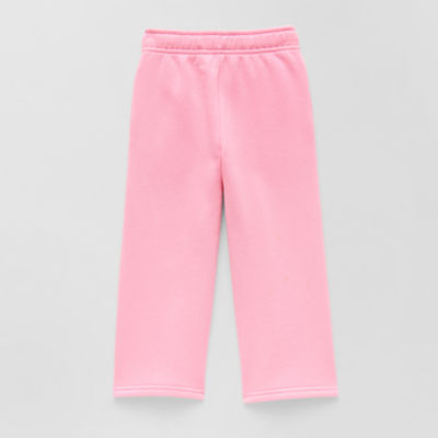 Okie Dokie Toddler & Little Girls Wide Leg Regular Fit Fleece Pull-On Pant