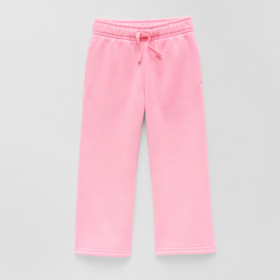 Okie Dokie Toddler & Little Girls Wide Leg Regular Fit Fleece Pull-On Pant