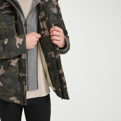 ジャケット・アウター UTILITY HOODED JACKET CAMO L Levi's® Mens Hooded Midweight Utility Jacket, Color: Camouflage