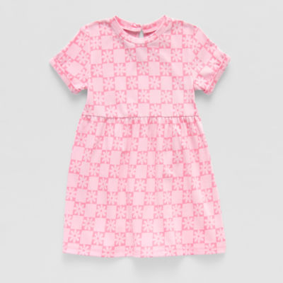 Okie Dokie Toddler & Little Girls Short Sleeve A-Line Dress