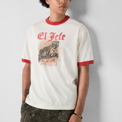 Arizona Mens Short Sleeve Boxy Fit Graphic T-Shirt
