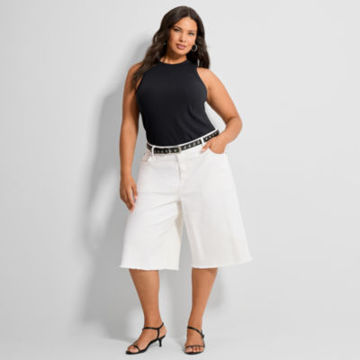 Ashley Graham Women's Plus Baggy Short