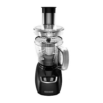 Black+decker 8-Cup Food Processor with Stainless Steel Blade, Black, fp1600b, Size: 8 Cup