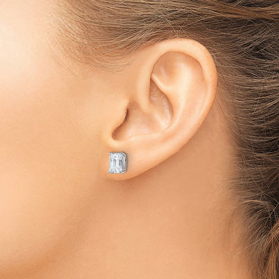 True Light / CT. T.W. Lab Created White Moissanite 14K Gold 7mm Stud Earrings