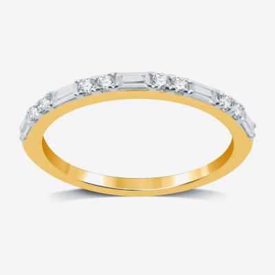 I Said Yes (H-I / I1) 1/3 CT. T.W. Lab Grown White Diamond Sterling Silver or 14K Gold Over Wedding Band