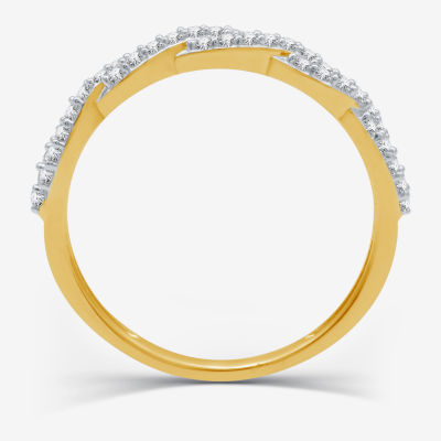 I Said Yes (H-I / I1) 1/4 CT. T.W. Lab Grown White Diamond Sterling Silver or 14K Gold Over Wedding Band