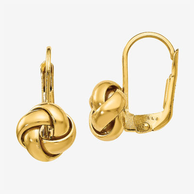 Made in Italy 14K Gold Knot Drop Earrings