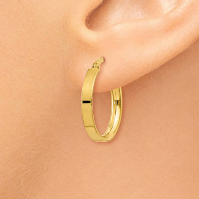 14K Gold 16mm Hoop Earrings