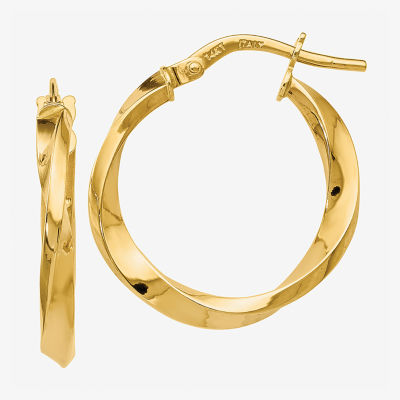 Made in Italy 14K Gold 21mm Hoop Earrings