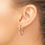 Made in Italy 10K Rose Gold 23.5mm Hoop Earrings