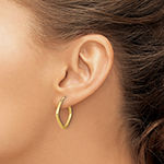 Made in Italy 14K Rose Gold 23.7mm Hoop Earrings
