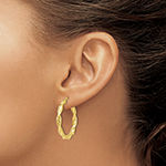 Made in Italy 10K Gold 25mm Hoop Earrings