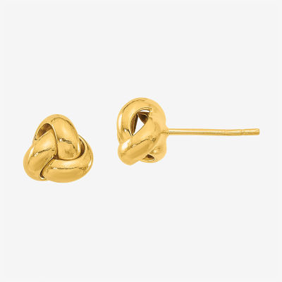 14K Gold Knot Earring Set