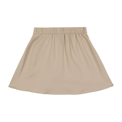 IZOD Little & Big Girls Elastic Waist Belted Scooter Skirt