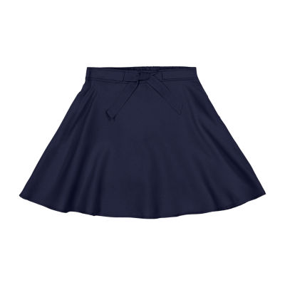 IZOD Little & Big Girls Elastic Waist Belted Scooter Skirt