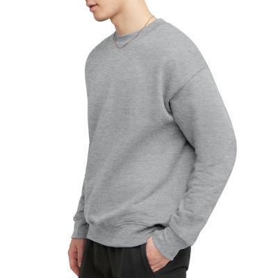 Hanes Mens Crew Neck Long Sleeve Sweatshirt